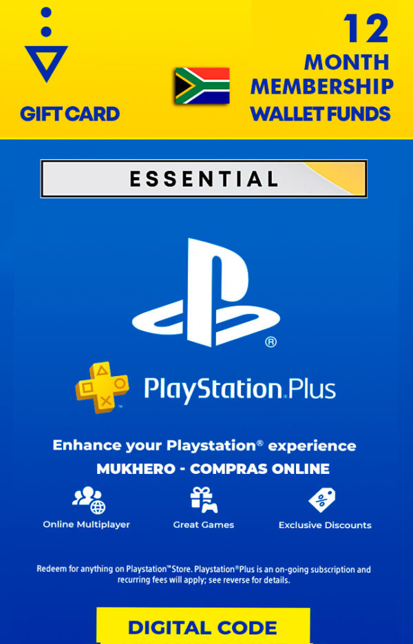 PlayStation Plus 12 Months of Essential Membership (Wallet Funds) - ESSNTIAL 12