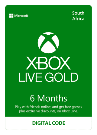 Xbox LIVE 6 Mêses Gold - 505164402697