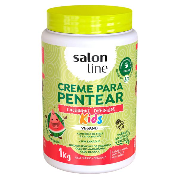 Creme Para Pentear Kids Cachinhos Definidos Salon Line 1kg - baixados 9