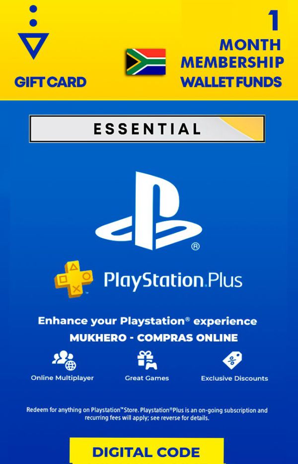 PlayStation Plus 1 Month of Essential Membership (Wallet Funds) - 109391
