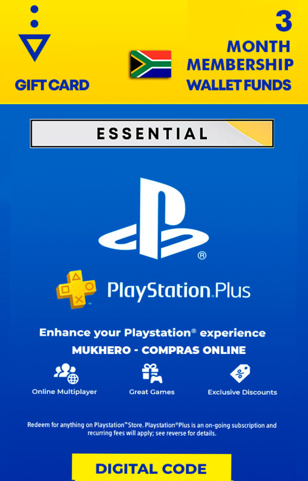PlayStation Plus 3 Month of Essential Membership (Wallet Funds) - ESSENTIAL 3