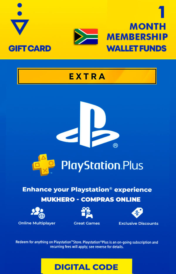 PlayStation Plus 1 Month of Extra Membership (Wallet Funds) - EXTRA 1