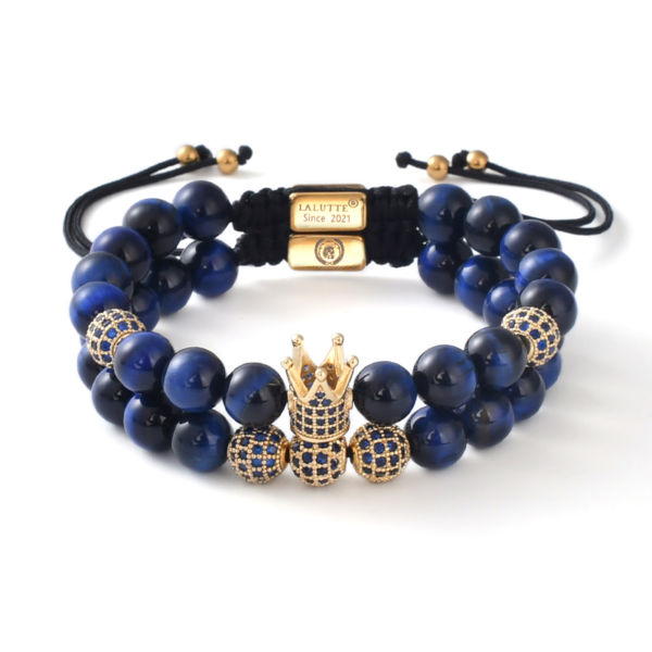 Galaxy Blue Pearls Bracelet set | Lalutte -